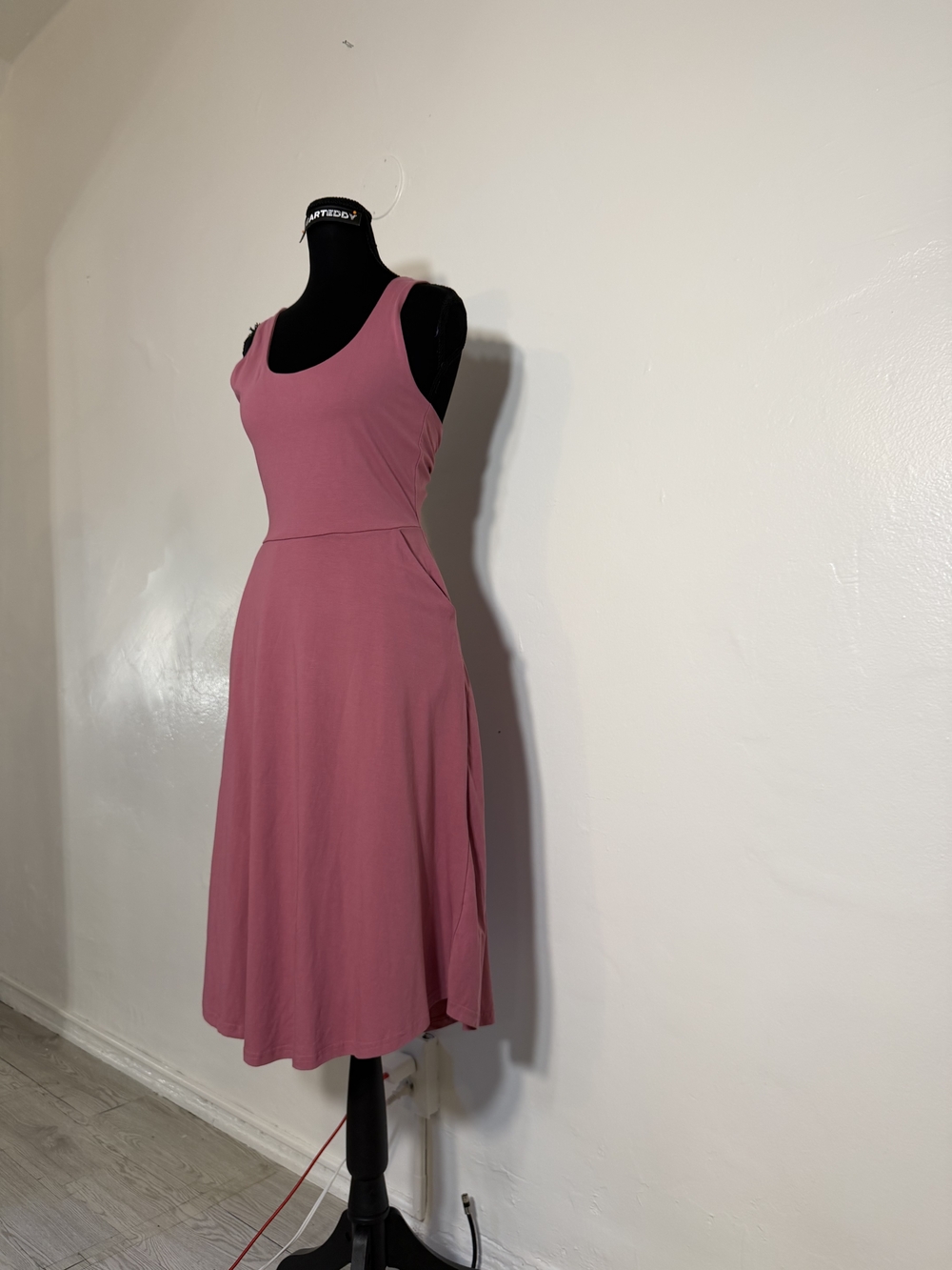 Pact Sleeveless Rose Pink Tie-Back Midi Dress - Picture 12 of 16